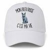 Casquette Blanche Mon Bleu Russe c'est ma vie