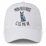 Casquette Blanche Mon Bleu Russe c'est ma vie