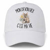 Casquette Blanche Mon Devon Rex c'est ma vie
