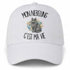 Casquette Blanche Mon Nebelung c'est ma vie