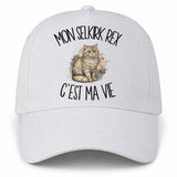 Casquette Blanche Mon Selkirk Rex c'est ma vie