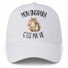 Casquette Blanche Mon Singapura c'est ma vie