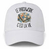 Casquette Blanche Le patchwork c'est la vie