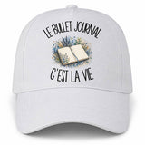 Casquette Blanche Le bullet journal c'est la vie