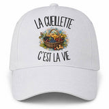Casquette Blanche La cueillette c'est la vie