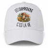 Casquette Blanche Les champignons c'est la vie