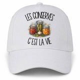 Casquette Blanche Les conserves c'est la vie