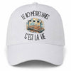 Casquette Blanche Le 110 mètres haies c'est la vie