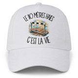 Casquette Blanche Le 110 mètres haies c'est la vie