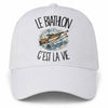 Casquette Blanche Le biathlon c'est la vie