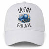 Casquette Blanche La gym c'est la vie
