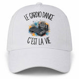 Casquette Blanche Le cardio dance c'est la vie