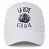 Casquette Blanche La boxe c'est la vie