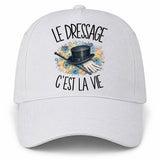 Casquette Blanche Le dressage c'est la vie