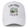 Casquette Blanche Le saut d'obstacles c'est la vie