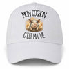 Casquette Blanche Mon cochon c'est ma vie