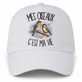 Casquette Blanche Mes oiseaux c'est ma vie