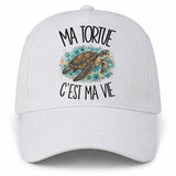 Casquette Blanche Ma tortue c'est ma vie