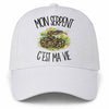 Casquette Blanche Mon serpent c'est ma vie