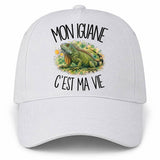 Casquette Blanche Mon iguane c'est ma vie