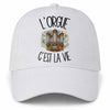 Casquette Blanche L'orgue c'est la vie