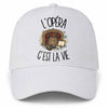 Casquette Blanche L'opéra c'est la vie