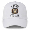 Casquette Blanche L'impro c'est la vie