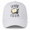 Casquette Blanche La poésie c'est la vie