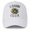 Casquette Blanche Le géocaching c'est la vie