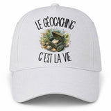 Casquette Blanche Le géocaching c'est la vie