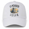 Casquette Blanche La méditation c'est la vie