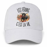 Casquette Blanche Les férias c'est la vie