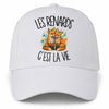 Casquette Blanche Les renards c'est la vie