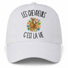 Casquette Blanche Les chevreuils c'est la vie