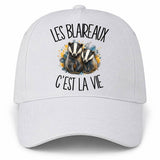 Casquette Blanche Les blaireaux c'est la vie