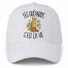Casquette Blanche Les guépards c'est la vie