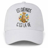 Casquette Blanche Les guépards c'est la vie
