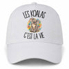 Casquette Blanche Les koalas c'est la vie