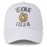 Casquette Blanche Les koalas c'est la vie