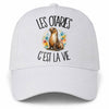 Casquette Blanche Les otaries c'est la vie