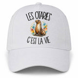 Casquette Blanche Les otaries c'est la vie