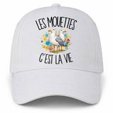 Casquette Blanche Les mouettes c'est la vie