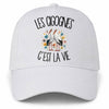 Casquette Blanche Les cigognes c'est la vie
