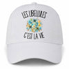 Casquette Blanche Les libellules c'est la vie
