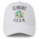 Casquette Blanche Les libellules c'est la vie