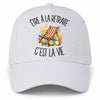 Casquette Blanche Être à la retraite c'est la vie