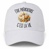Casquette Blanche Être puéricultrice c'est la vie