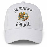 Casquette Blanche Être auxiliaire de vie c'est la vie