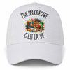 Casquette Blanche Être bibliothécaire c'est la vie