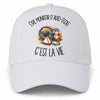 Casquette Blanche Être moniteur d'auto-école c'est la vie